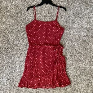 Abercrombie & Fitch size Medium Red Wrap Dress